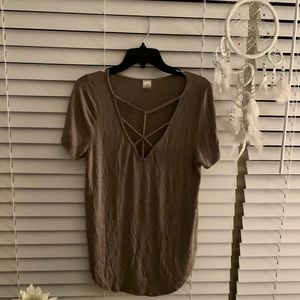 Adeline Clothing - Cage Neck Top